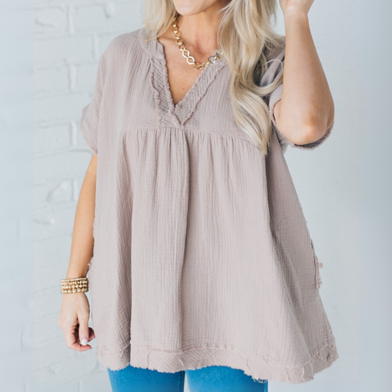 AZURA ™ | Raw edge top
